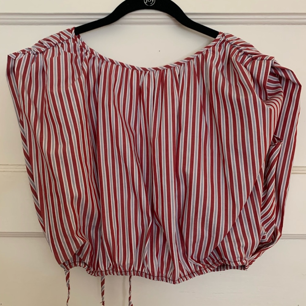 Zara Cropped puff sleeve top